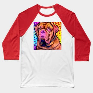 Dogue de Bordeaux pop art Baseball T-Shirt